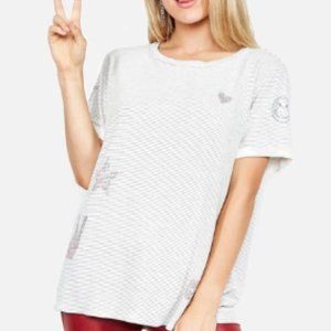 Lauren Moshi Limp Crystal Tee